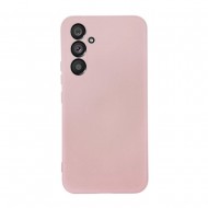 Capa Silicone Samsung Galaxy S23 Fe Rosa Clara Com Protetor De Câmera