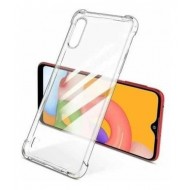 Capa Silicone Dura Anti-Choque Samsung Galaxy A01 Transparente