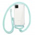 Samsung Galaxy A12 Transparent Anti-Shock With Green Strap Hard Silicone Case