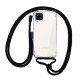 Samsung Galaxy A12 Transparent Anti-Shock With Black Strap Hard Silicone Case