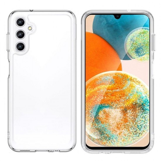 Funda De Silicona Dura Antigolpes Samsung Galaxy A14 5G/A146 Transparente  Con Protector De Cámara