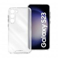 Samsung Galaxy S23 Transparent Hard Anti-shock Silicone Case With Camera Protector