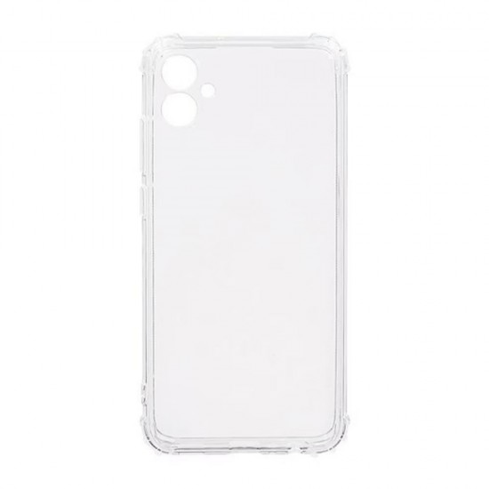 Capa Silicone Anti-Choque Samsung Galaxy A05 Transparente Com Protetor De Câmera