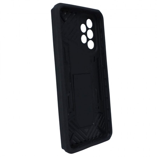 Capa Silicone Dura Anti-Choque Samsung Galaxy A33 5g Preto Com Protetor De Câmera E Kickstand Capa Silicone Dura Anti-Choque Samsung Galaxy A33 5g Preto Com Protetor De Câmera E Kickstand
