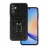 Capa Silicone Anti-Choque Samsung Galaxy A14 5g Preto Ring Armor/Slide Camera