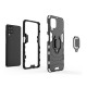 Funda De Silicona Antigolpes Armor Carbon Samsung Galaxy A22 4g Negro Ring Armor