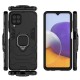 Funda De Silicona Antigolpes Armor Carbon Samsung Galaxy A22 4g Negro Ring Armor