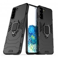 Capa Silicone Anti-Choque Armor Carbon Samsung Galaxy S21 5g Preto Ring Armor