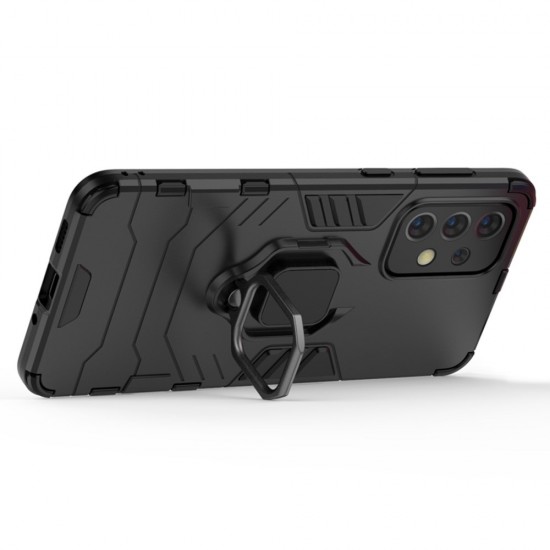 Capa Silicone Anti-Choque Armor Carbon Samsung Galaxy A33 5g Preto Ring Armor