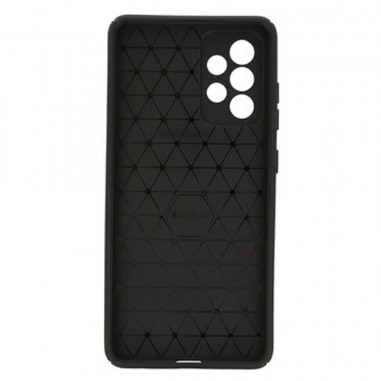 Samsung Galaxy A52 4G/5G/A52s Black Ring Armor Armor Carbon Anti-Shock Silicone Case With Camera Protector Samsung Galaxy A52 4G/5G/A52s Black Ring Armor Armor Carbon Anti-Shock Silicone Case With Camera Protector