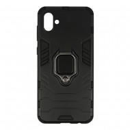 Capa Silicone Anti-Choque Armor Carbon Samsung Galaxy A04 Preto Ring Armor