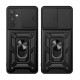 Capa Silicone Tpu Com Anel De Dedo Samsung Galaxy A34 5g Preto Com Protetor De Câmera E Janela Deslizante Capa Silicone Tpu Com Anel De Dedo Samsung Galaxy A34 5g Preto Com Protetor De Câmera E Janela Deslizante