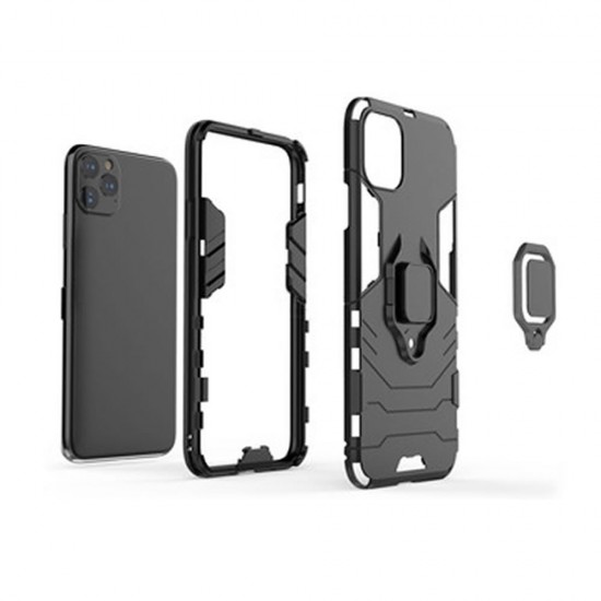 Capa Silicone Anti-Choque Armor Carbon Samsung Galaxy A13 4g Preto Ring Armor