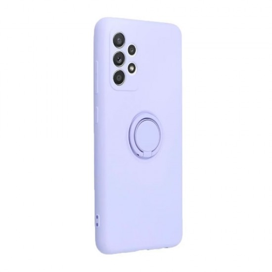 Samsung Galaxy A53 5G Lilac With Camera Protector And Ring Holder Silicone Case Samsung Galaxy A53 5G Lilac With Camera Protector And Ring Holder Silicone Case