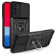Capa Silicone Com Anel De Dedo Samsung Galaxy A13 5g/A136 Preto Com Protetor De Câmera E Janela Deslizante Capa Silicone Com Anel De Dedo Samsung Galaxy A13 5g/A136 Preto Com Protetor De Câmera E Janela Deslizante