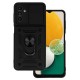 Capa Silicone Com Anel De Dedo Samsung Galaxy A13 5g/A136 Preto Com Protetor De Câmera E Janela Deslizante Capa Silicone Com Anel De Dedo Samsung Galaxy A13 5g/A136 Preto Com Protetor De Câmera E Janela Deslizante