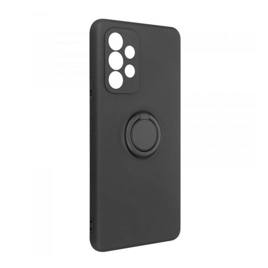 Samsung Galaxy A53 5G Black With Camera Protector And Ring Holder Silicone Case Samsung Galaxy A53 5G Black With Camera Protector And Ring Holder Silicone Case
