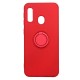 Samsung Galaxy A20E/A202 Red With Finger Ring Silicone Case Samsung Galaxy A20E/A202 Red With Finger Ring Silicone Case