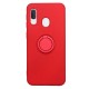 Samsung Galaxy A20E/A202 Red With Finger Ring Silicone Case Samsung Galaxy A20E/A202 Red With Finger Ring Silicone Case