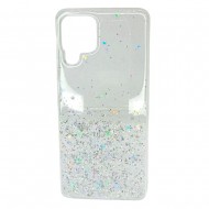 Capa Silicone Com Desenho Bling Glitter Samsung Galaxy A22 4g A225 Transparente