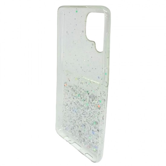 Samsung Galaxy A22 4g A225 Transparent Bling Glitter Silicone Case