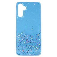 Samsung Galaxy A13 5G Blue Bling Glitter Silicone Case