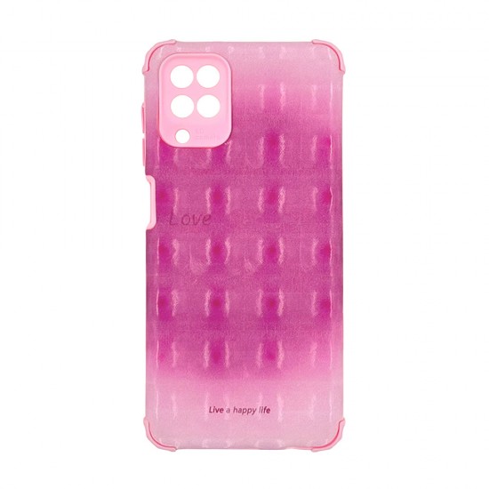 Samsung Galaxy A12 5G Pink With Camera Protector Holographic Silicone Gel Bumper Case Samsung Galaxy A12 5G Pink With Camera Protector Holographic Silicone Gel Bumper Case