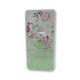 Capa Silicone Com Desenho Bling Glitter Samsung Galaxy A52 / A52s Verde Flowers Com Kickstand