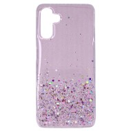 Samsung Galaxy A13 5G Pink Bling Glitter Silicone Case