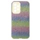 Samsung Galaxy A53 5G Creme Tricolor Bling Glitter Silicone Case
