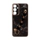 Capa Silicone Tpu Samsung Galaxy A55 5g Preto Com Protetor De Câmera E Corrente Design 6