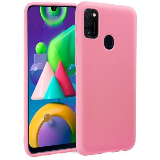 Capa Silicone Gel Samsung Galaxy M21 Rosa Robusta Capa Silicone Gel Samsung Galaxy M21 Rosa Robusta