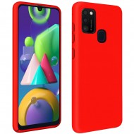 Samsung Galaxy M21 Red Robust Silicone Gel Case