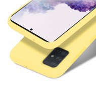 Capa Silicone Gel Samsung Galaxy A71 Amarelo Robusta