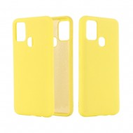 Samsung Galaxy M21 Yellow Robust Silicone Gel Case