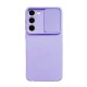 Capa Silicone Gel Samsung Galaxy S23 Lilás Com Protetor De Câmera E Janela Deslizante Capa Silicone Gel Samsung Galaxy S23 Lilás Com Protetor De Câmera E Janela Deslizante