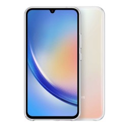 Samsung Galaxy A34 5G Transparent With Camera Protector Silicone Gel Case