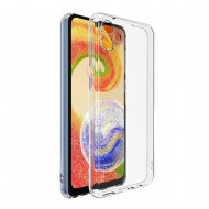 Capa Silicone Gel Samsung Galaxy A04 Transparente Com Protetor De Câmera