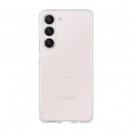 Capa Silicone Gel Samsung Galaxy S23 Transparente Com Protetor De Câmera
