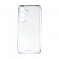 Capa Silicone Dura Anti-Choque Samsung Galaxy S24 Plus Transparente Com Protetor De Câmera