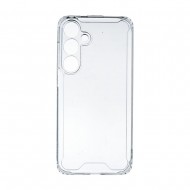 Capa Silicone Dura Anti-Choque Samsung Galaxy S25 Plus Transparente Com Protetor De Câmera
