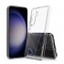 Capa Silicone Dura Anti-Choque Samsung Galaxy S25 Plus Transparente Com Protetor De Câmera