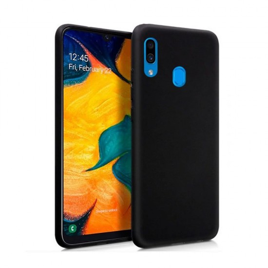 Capa Silicone Gel Samsung Galaxy A20/A30 Preto