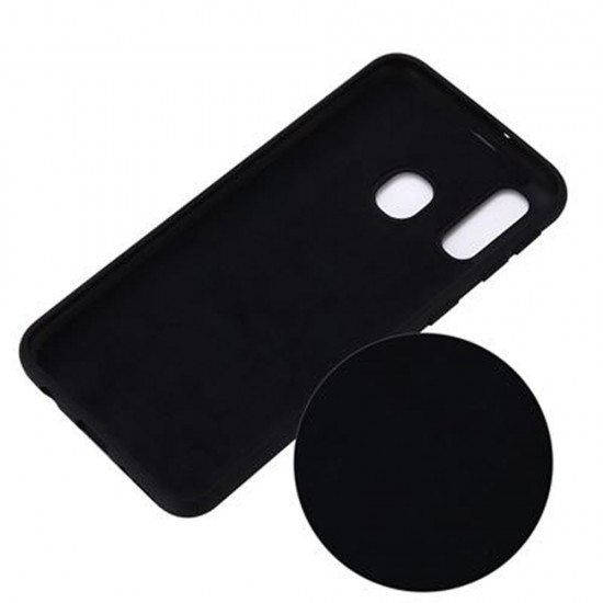 Samsung Galaxy A40 Black Robust Silicone Gel Case Samsung Galaxy A40 Black Robust Silicone Gel Case