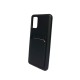 Capa Silicone Gel Samsung A02s Preto Bolsa Para Cartao