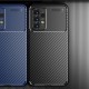 Capa Silicone Gel Carbon Samsung Galaxy A33 5g Preto Vennus Auto Focus Com Protetor De Câmera