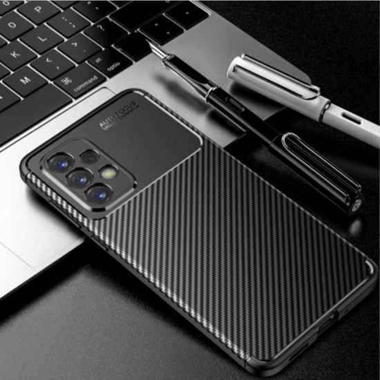 Capa Silicone Gel Carbon Samsung Galaxy A73 5g Preto Vennus Auto Focus Com Protetor De Câmera Capa Silicone Gel Carbon Samsung Galaxy A73 5g Preto Vennus Auto Focus Com Protetor De Câmera