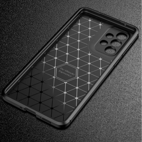 Capa Silicone Gel Carbon Samsung Galaxy A73 5g Preto Vennus Auto Focus Com Protetor De Câmera Capa Silicone Gel Carbon Samsung Galaxy A73 5g Preto Vennus Auto Focus Com Protetor De Câmera