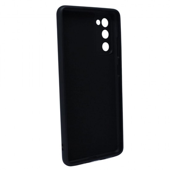 Capa Silicone Gel Samsung Galaxy S20 Fe Preto Com Protetor De Câmera Robusta