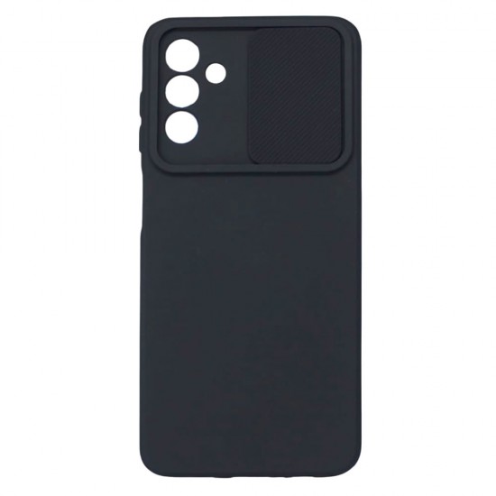 Samsung Galaxy A13 5G/A136 Black With Camera Protector And Sliding Window Silicone Gel Case Samsung Galaxy A13 5G/A136 Black With Camera Protector And Sliding Window Silicone Gel Case